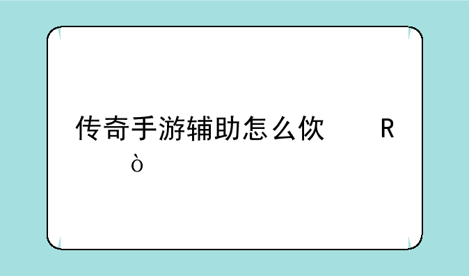 传奇手游辅助怎么使用？