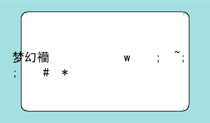 梦幻西游九黎城怎么加点