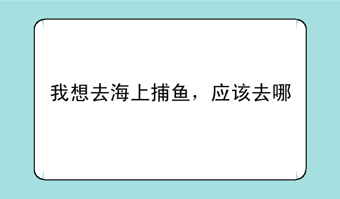 我想去海上捕鱼，应该去哪