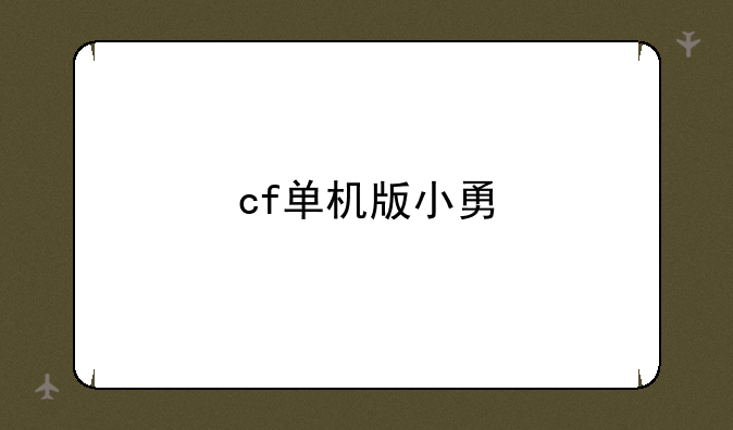 cf单机版小勇